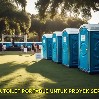 sewa toilet portable untuk proyek serang